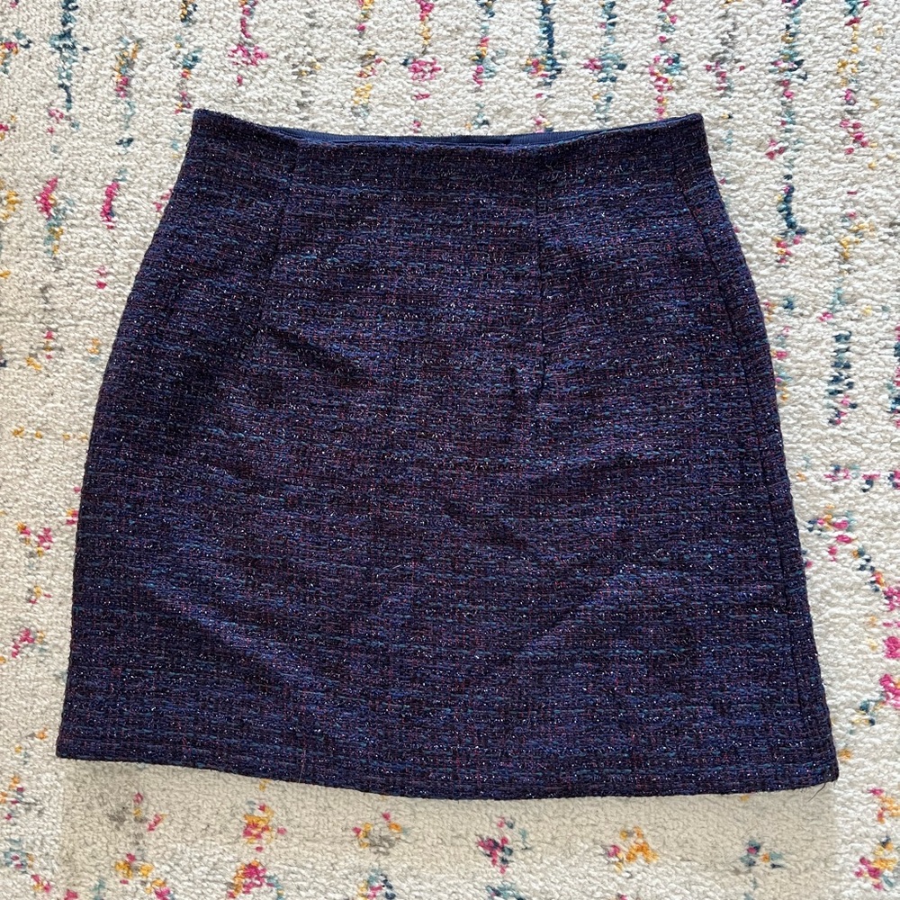 Club Monaco Ronen tweed and shiny threads Skirt